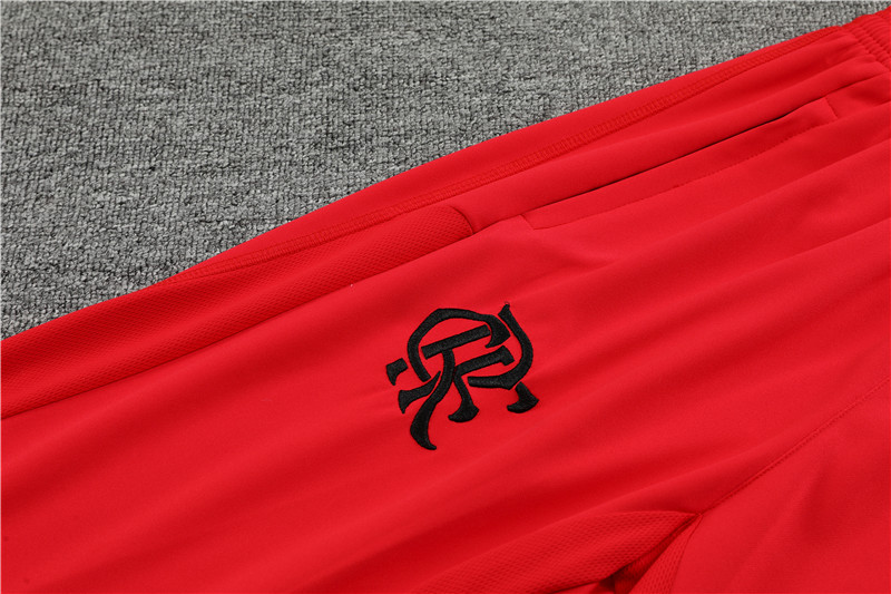 Flamengo 23-24 Long Sleeve Training Set -Red - Unitedfutballjersey