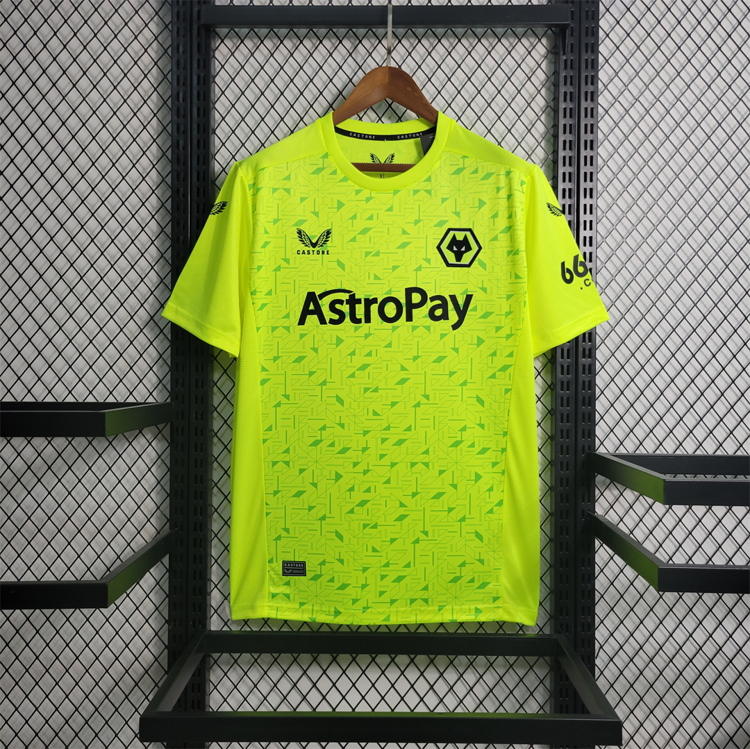 Wolverhampton Wanderers Wolves 23-24 Away Goalkeeper Jersey - Fans Version - Unitedfutballjersey
