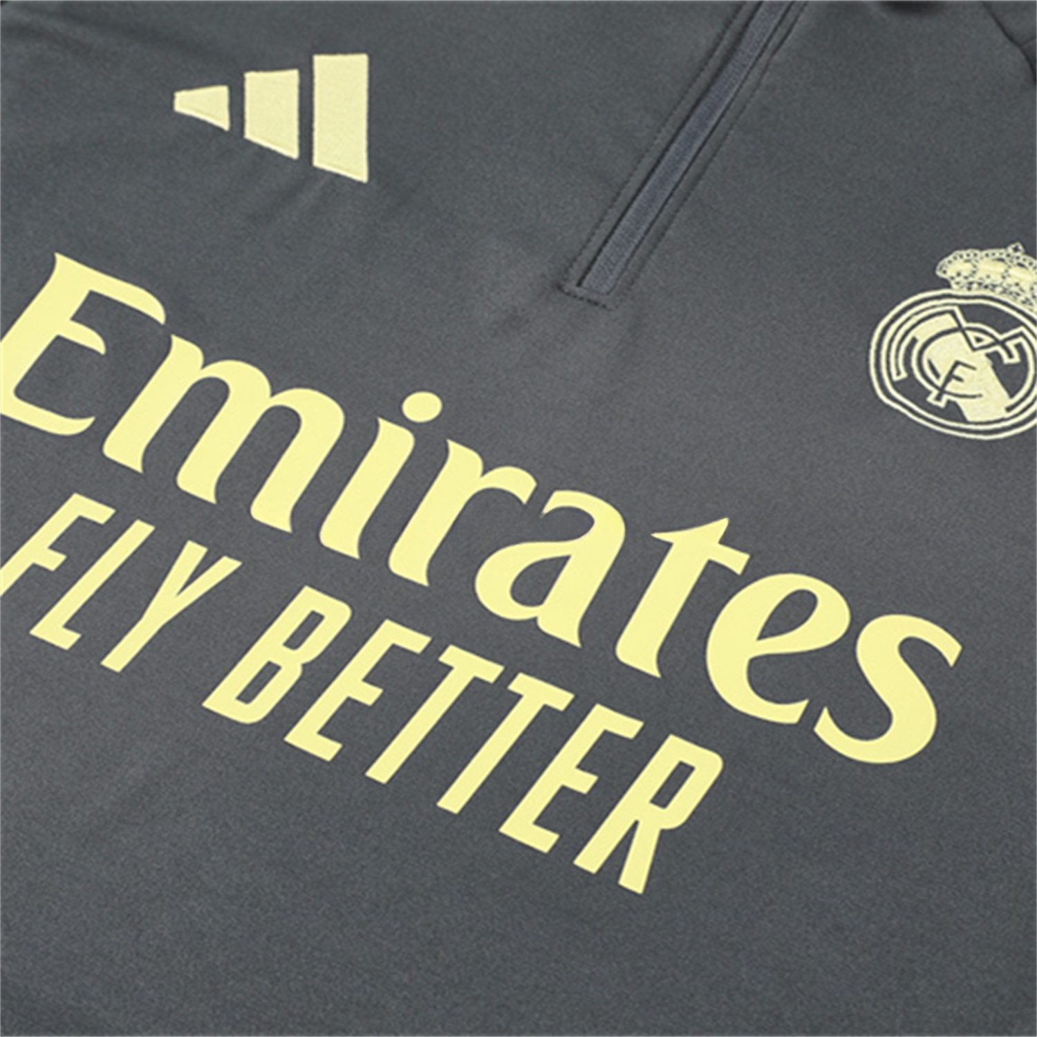 Real Madrid 25-26 Kid Long Sleeves Training Set - Gray Top & Gray Pants - Unitedfutballjersey