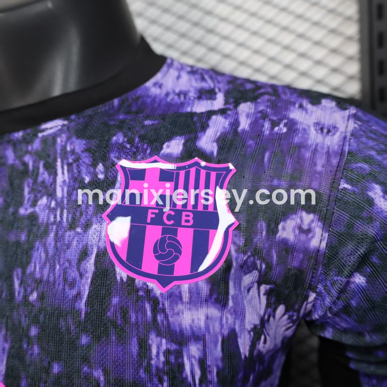 Barcelona 25-26 Purple Rock Pattern Jersey - Player Version - Unitedfutballjersey