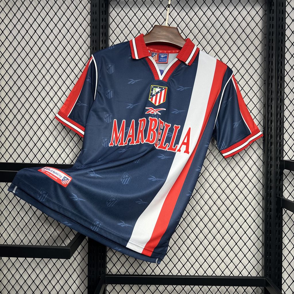 Retro Atletico Madrid 1998-99 Away Jersey - Unitedfutballjersey
