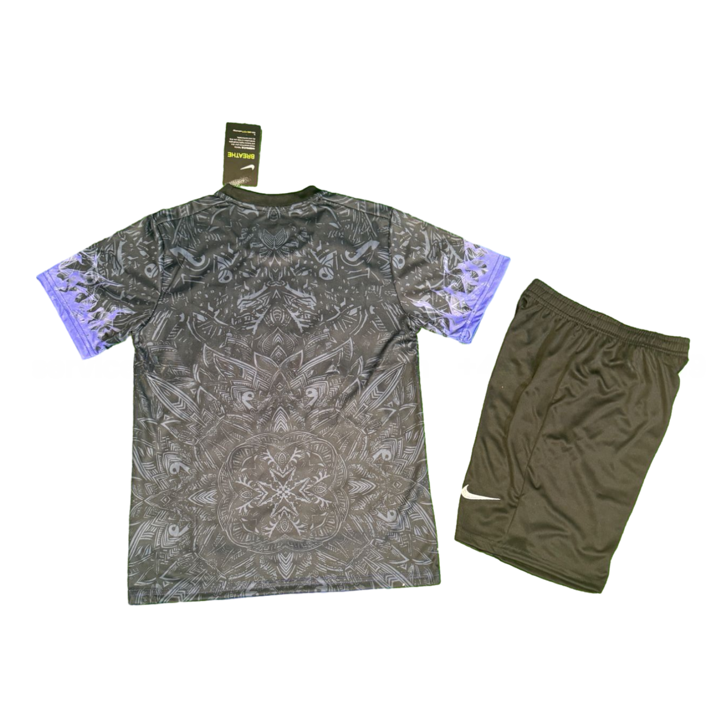 B.A.R.S.A 25-26 Purple Bird Black Special Kids Kit - Unitedfutballjersey