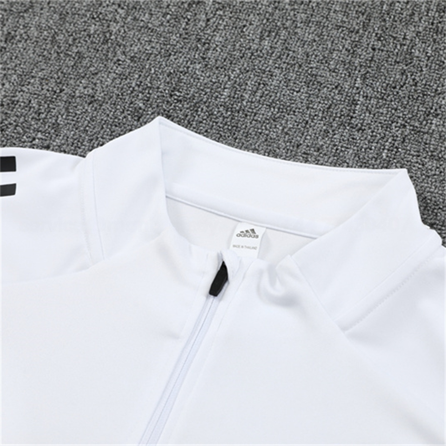 Ajax 25-26 Kids Long Sleeve Training Set - White Top and Black Pants - Unitedfutballjersey