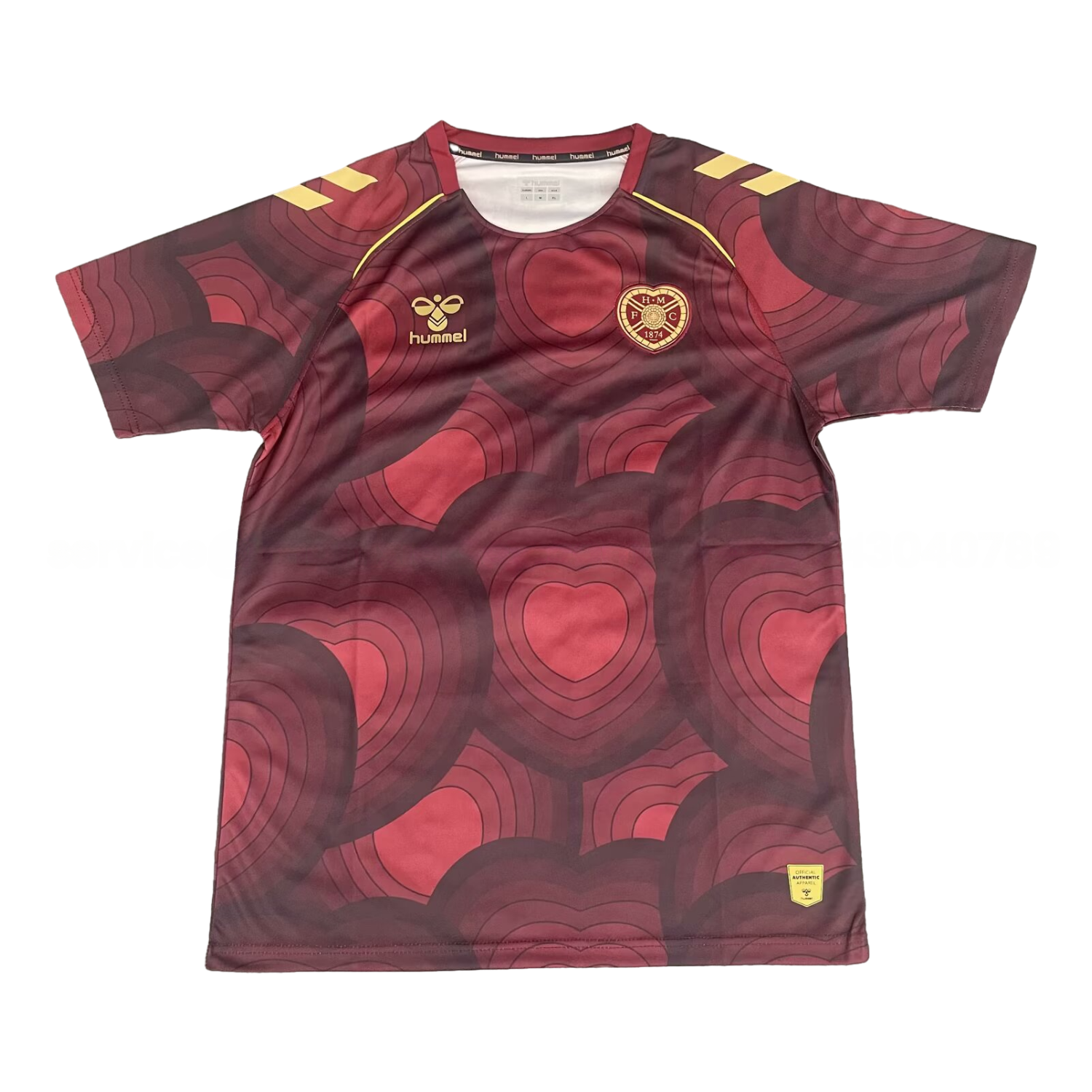 Hearts Heart of Midlothian 25-26 Red Pre-Match Training Jersey - Fans Version - Unitedfutballjersey