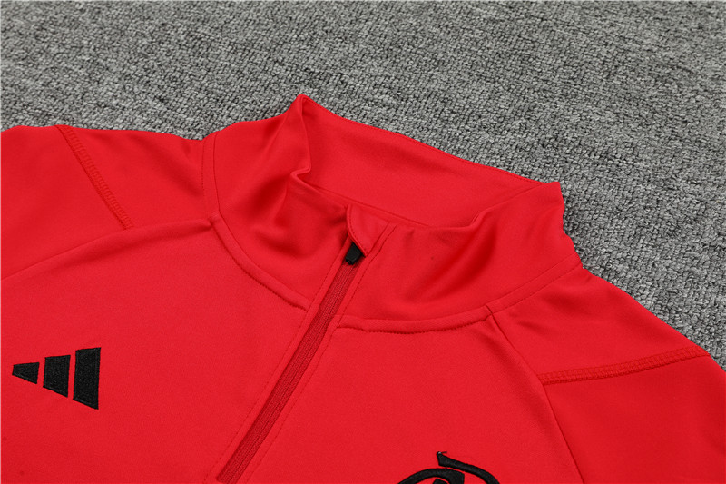 Flamengo 23-24 Long Sleeve Training Set -Red - Unitedfutballjersey