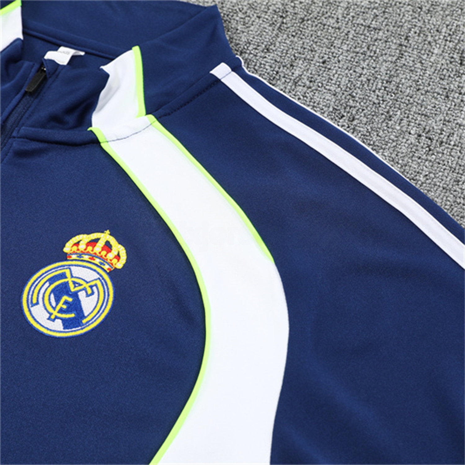 Real Madrid 25-26 Long Sleeve Training Set - Throwback Royal Blue Top and Pants - Unitedfutballjersey