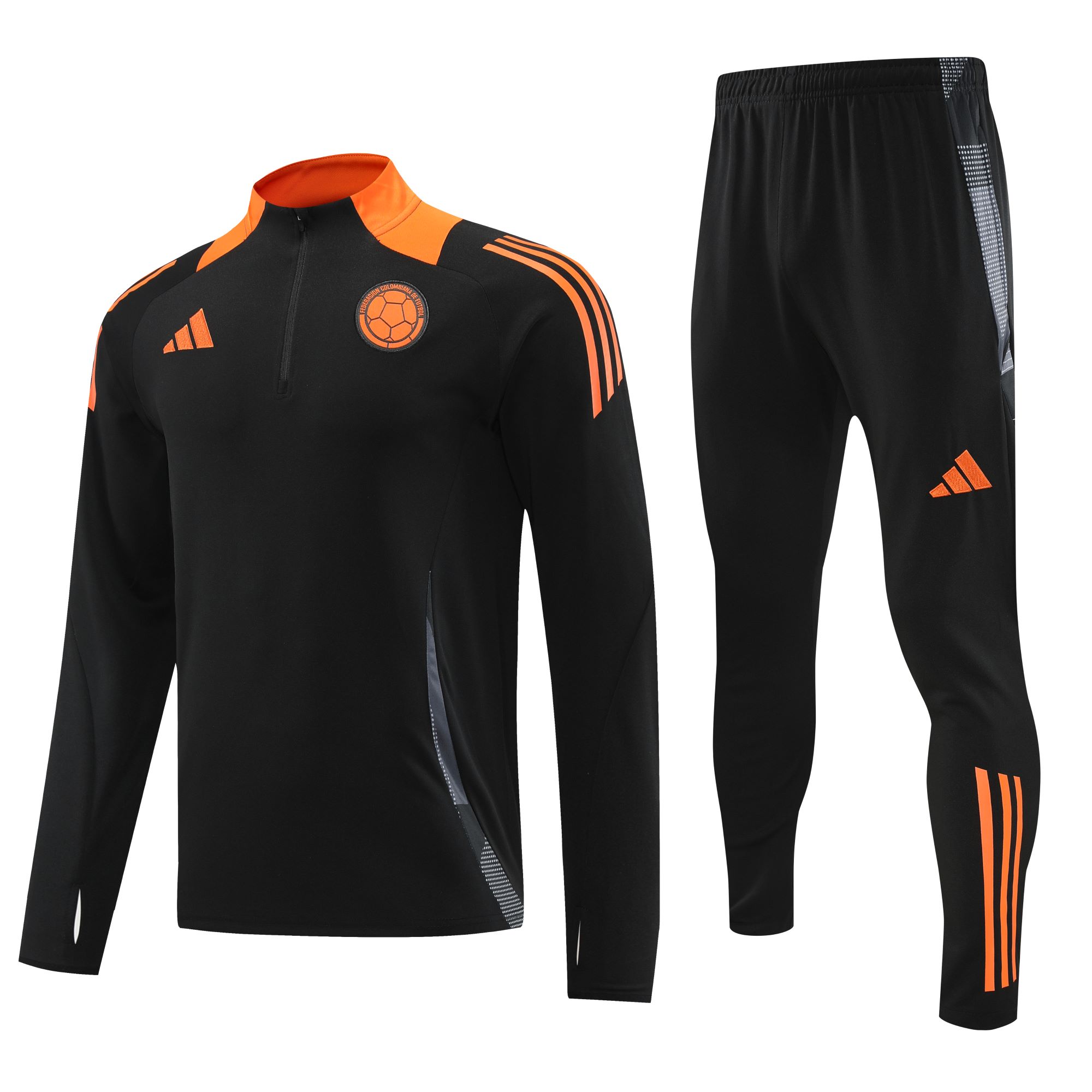 Colombia 2024 Long Sleeve Training Set - Black - Unitedfutballjersey