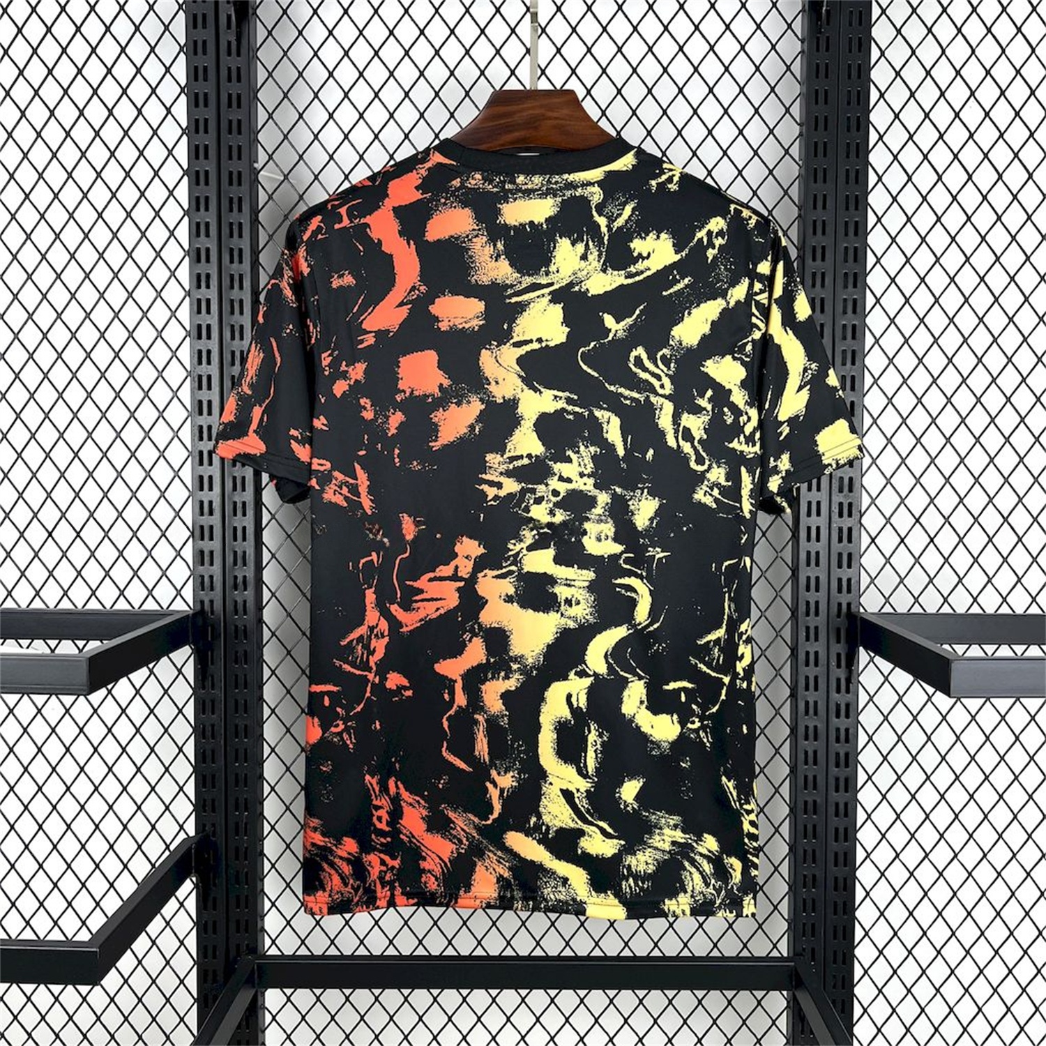 Newcastle United 25-26 Orange Red Graffiti Black Pre-Match Training Jersey - Fans Version - Unitedfutballjersey