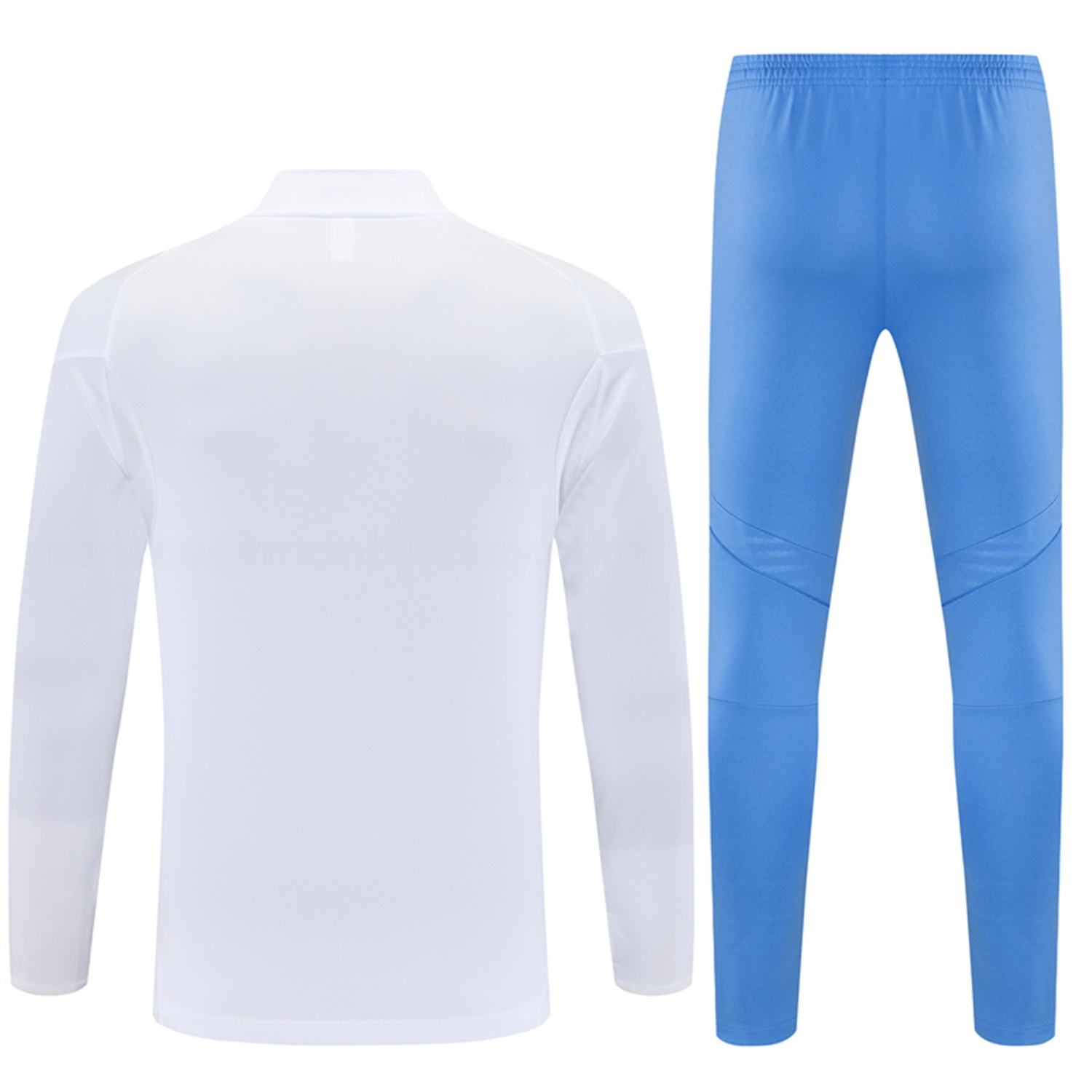 Real Madrid 25-26 Long Sleeve Training Set - White Top & Blue Pants - Unitedfutballjersey