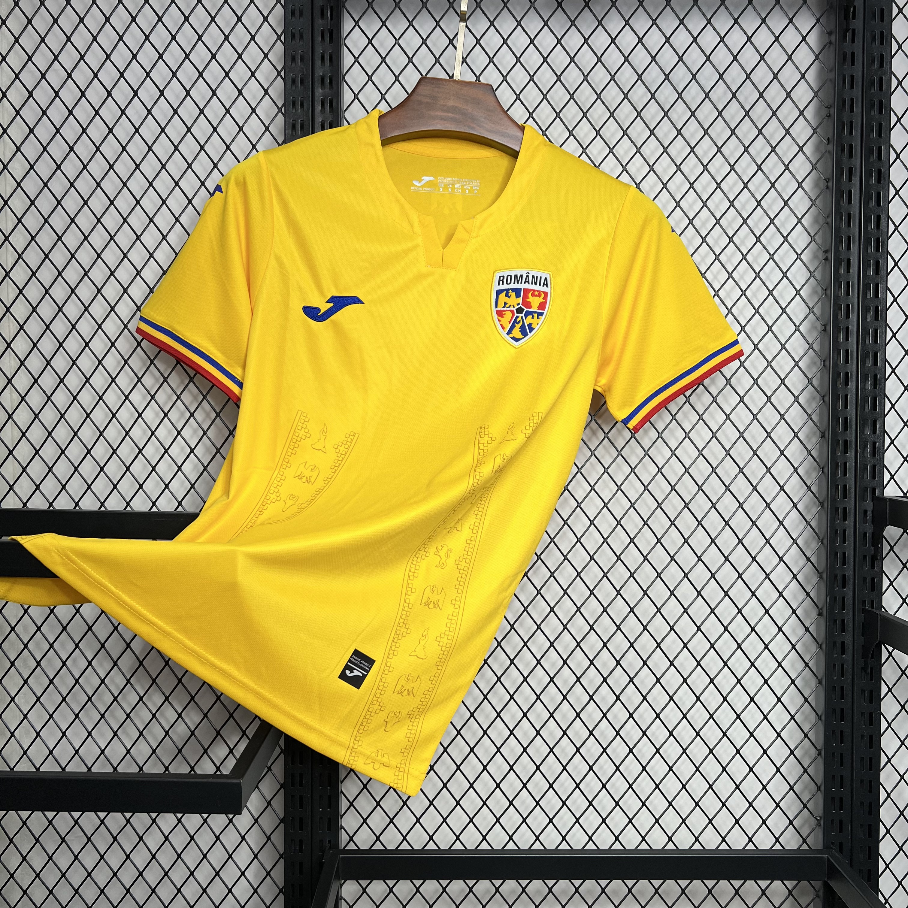 Romania 2024 Home Stadium Jersey - Fans Version - Unitedfutballjersey