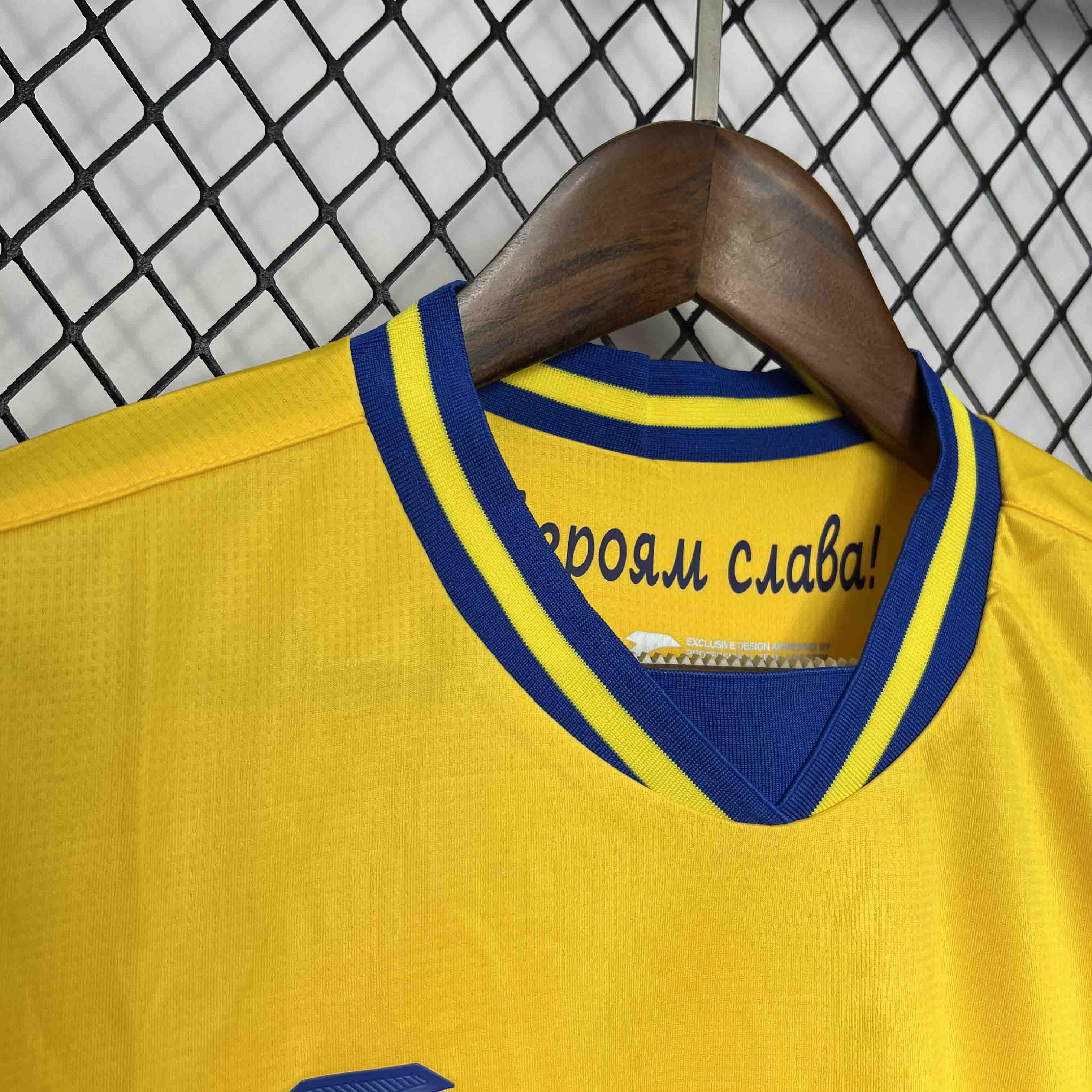 Ukraine 2024 Home Stadium Jersey - Fans Version - Unitedfutballjersey