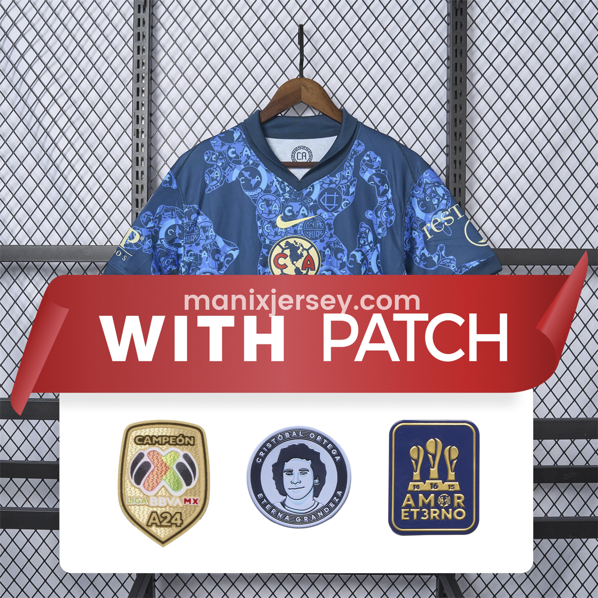 【NEW】Club América 24-25 Away Jersey - Fans Version - Unitedfutballjersey