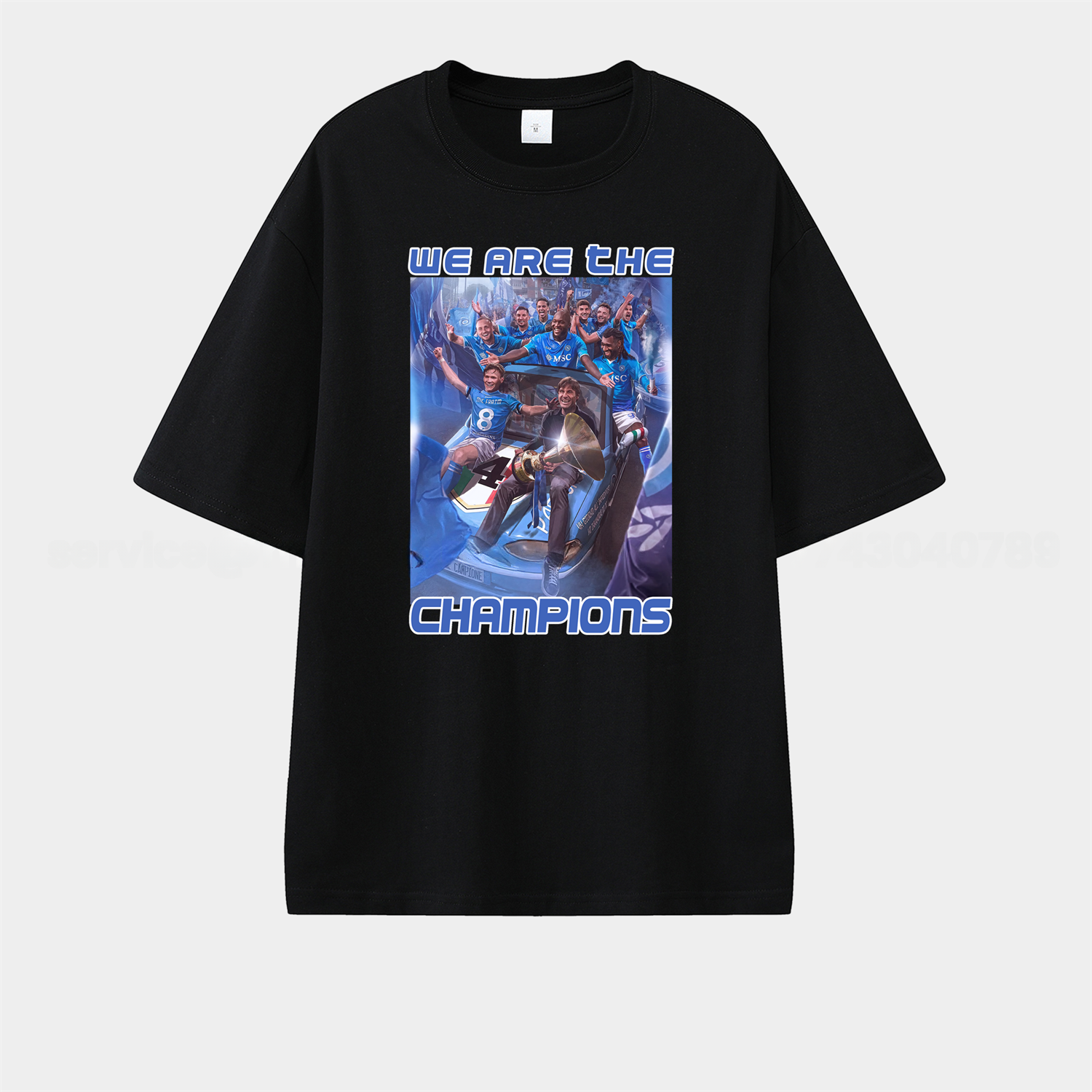 Napoli We Are The Campion 2025 Unisex Pure Cotton T-shirt - Unitedfutballjersey