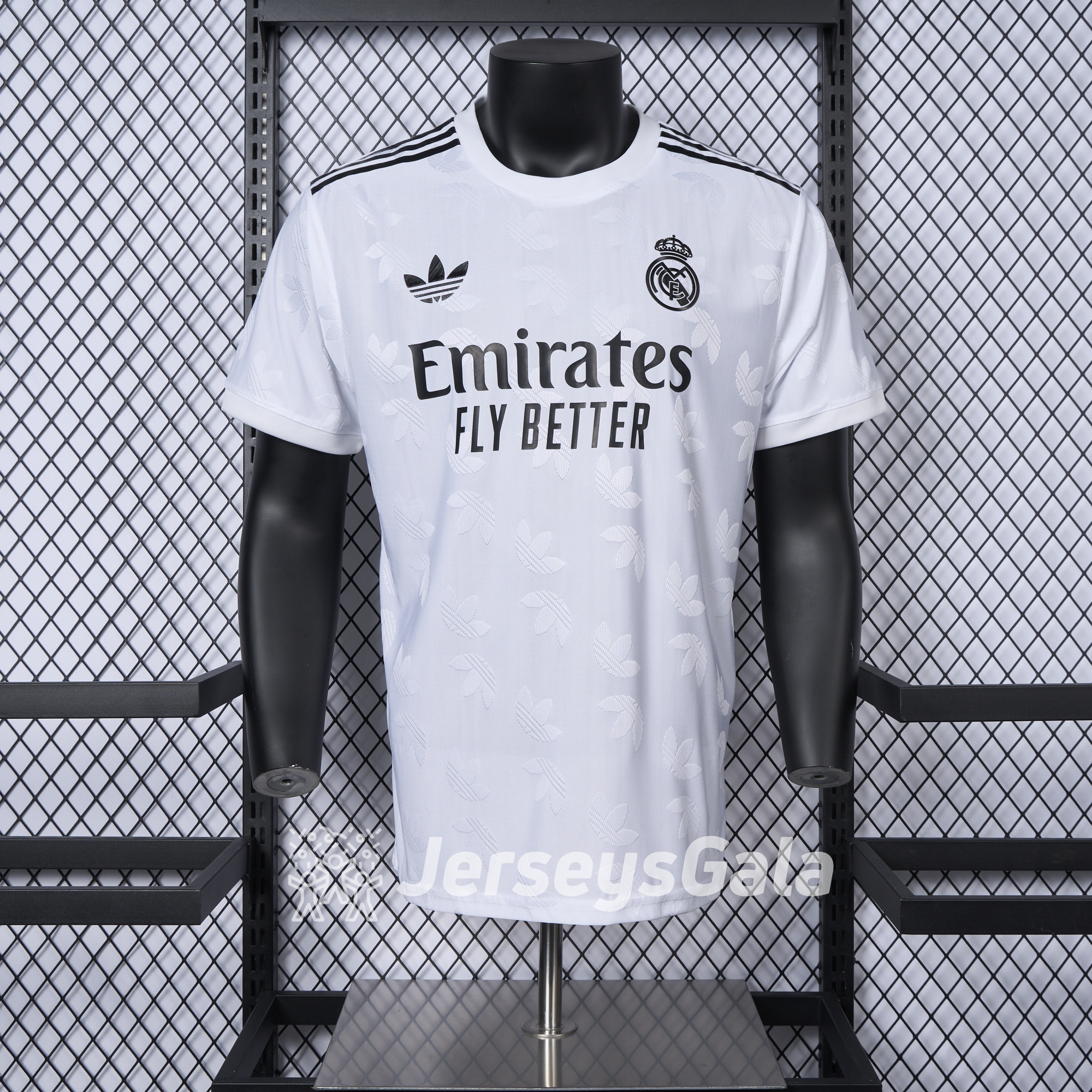 Real Madrid 24-25 Trefoil White Jersey - Player Version - Unitedfutballjersey