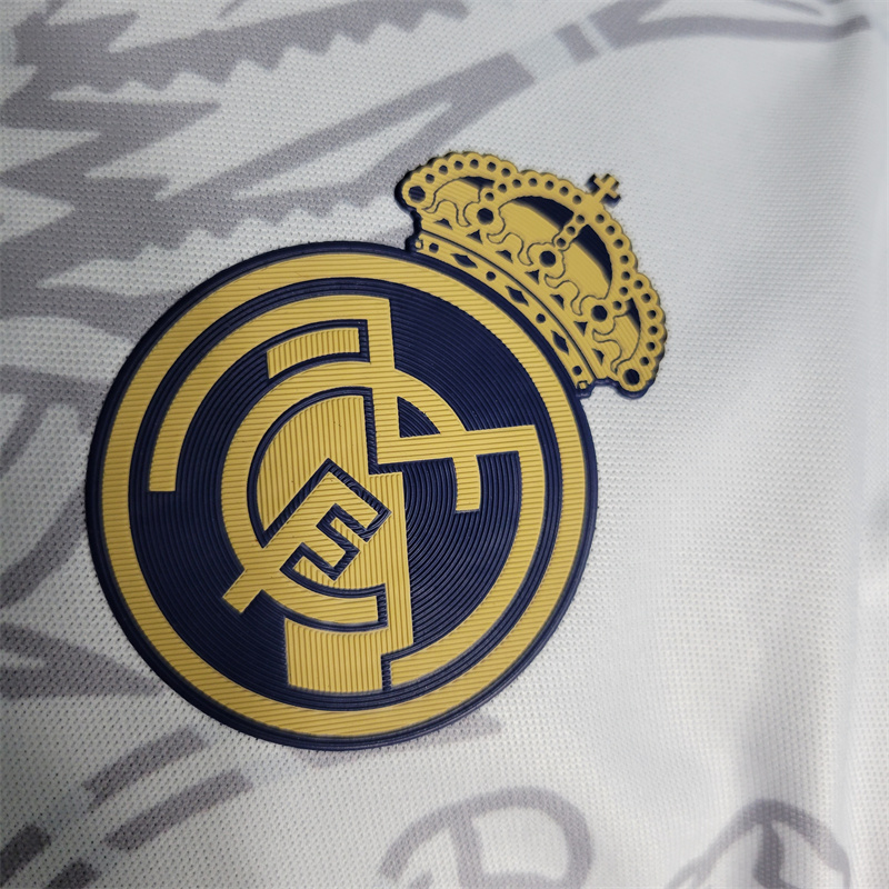 23/24 Real Madrid White Dragon Jersey - Player Version - Unitedfutballjersey