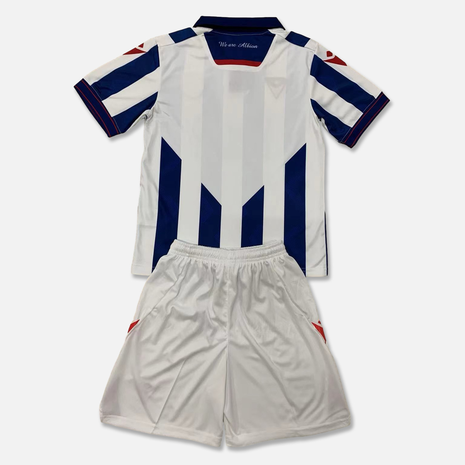 West Bromwich 24-25 Home Kids Kit - Unitedfutballjersey