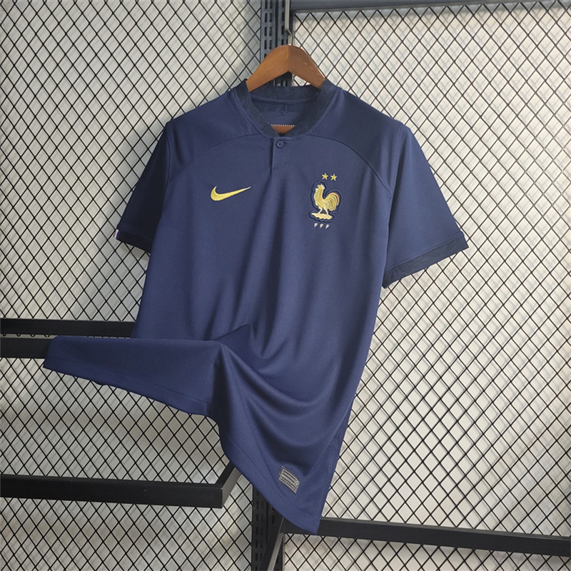 France 22-23 Home Jersey - Fans Version - 2022 World Cup - Unitedfutballjersey
