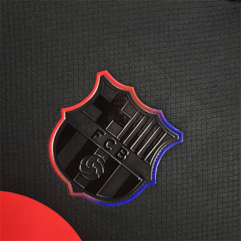 Barcelona 24-25 Away Long Sleeve Jersey with Big Logo - Fans Version - Unitedfutballjersey