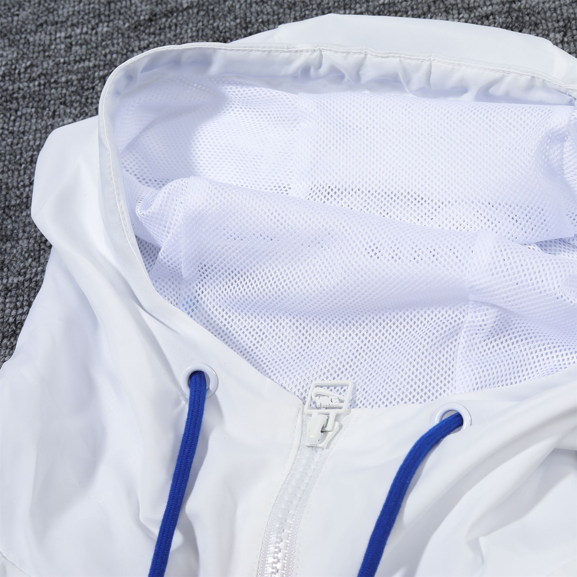 England 2024 National Team Anthem White Hooded Windbreaker - Player Version - Unitedfutballjersey