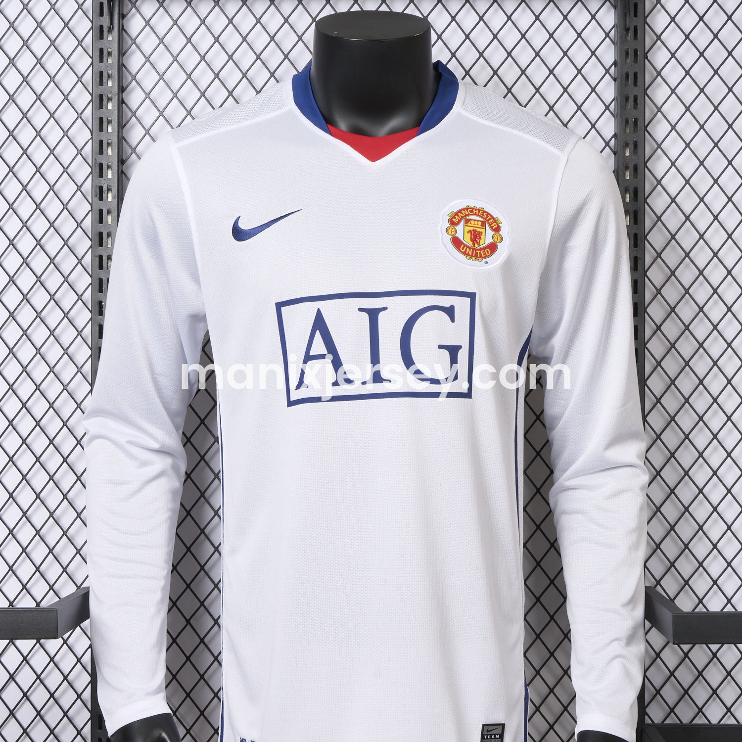 Manchester United Retro 2008-09 Home Long Sleeve Jersey - Player Version - Unitedfutballjersey