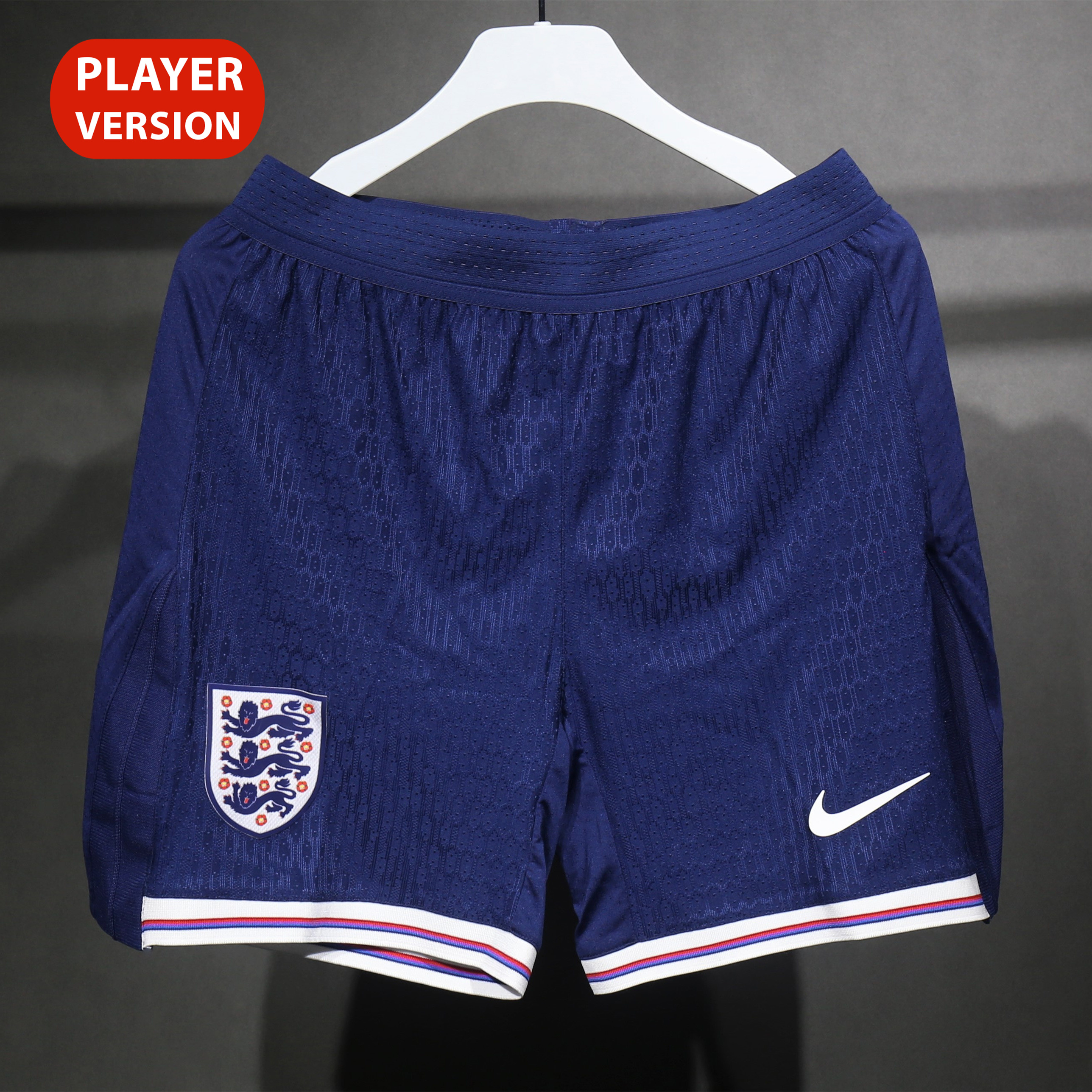 England 2024 Home Shorts - Player Version - Unitedfutballjersey