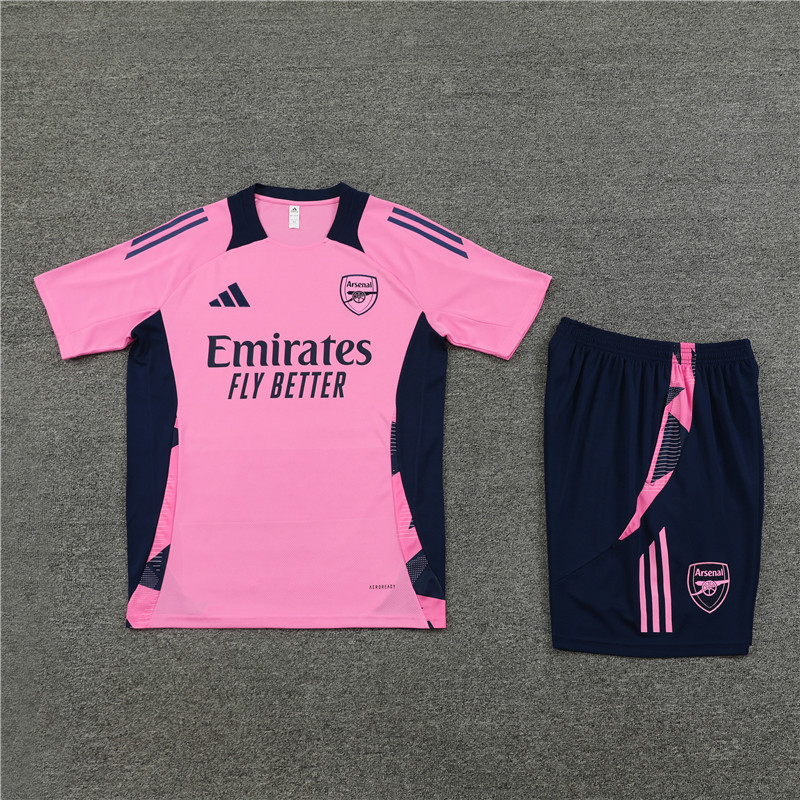 Arsenal 24-25 Short-Sleeve Training Kids Kit - Pink - Unitedfutballjersey