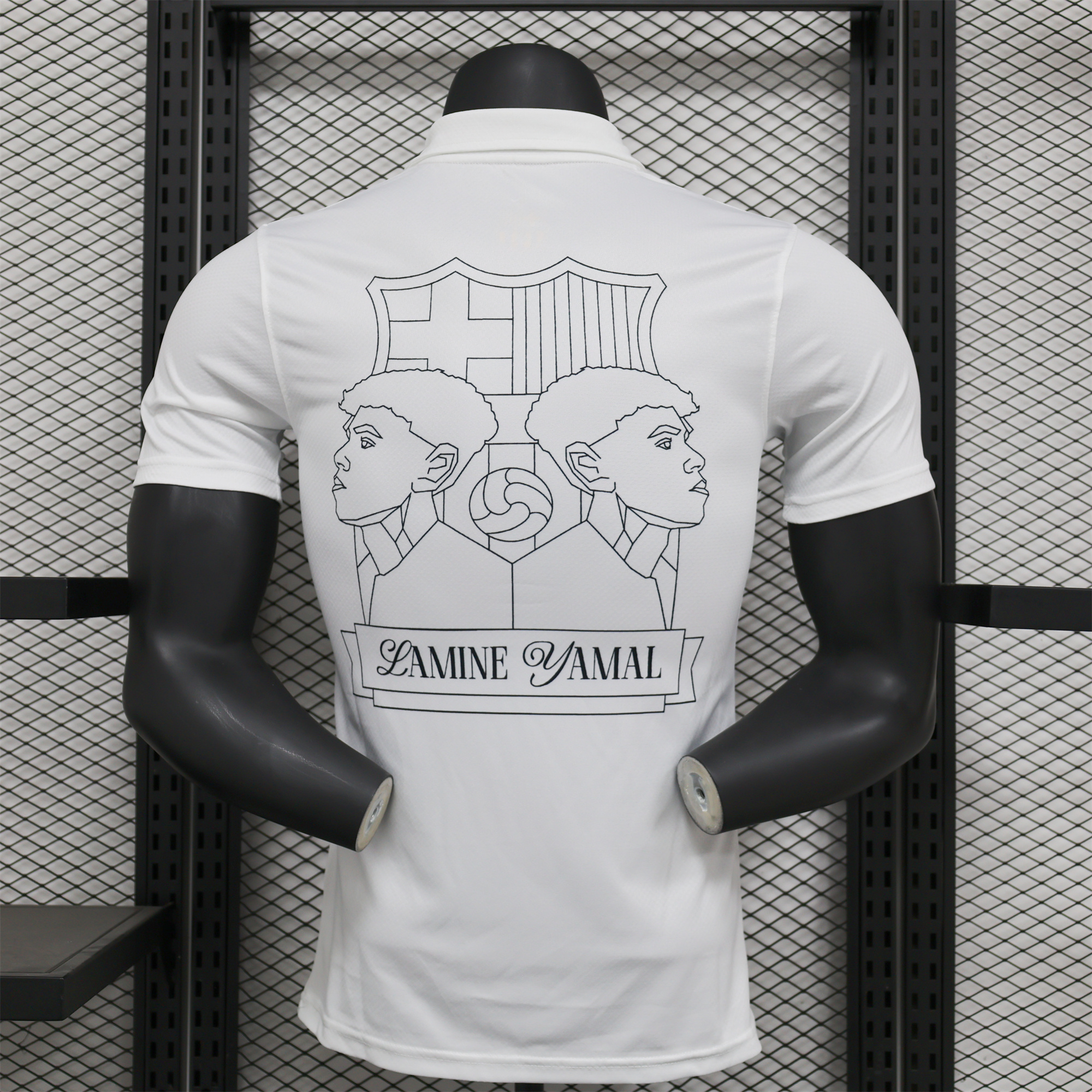 B.A.R.S.A 24-25 Yamal Anniversary White Jersey - Player Version - Unitedfutballjersey