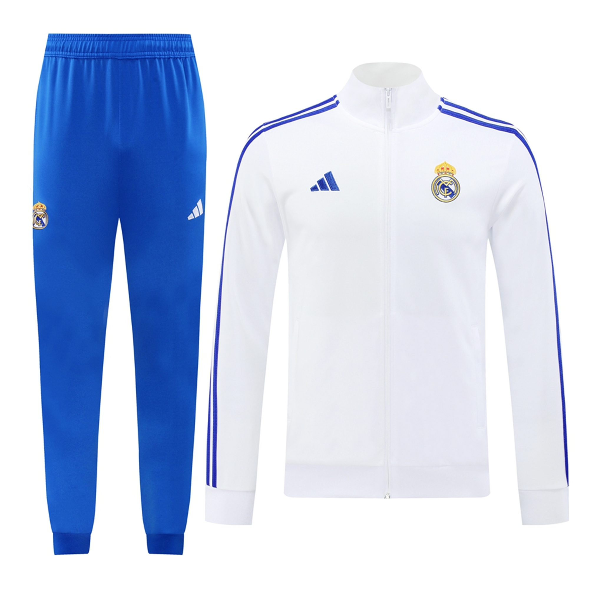 Real Madrid 24-25 Jacket Training Tracksuit - Blue & White - Unitedfutballjersey