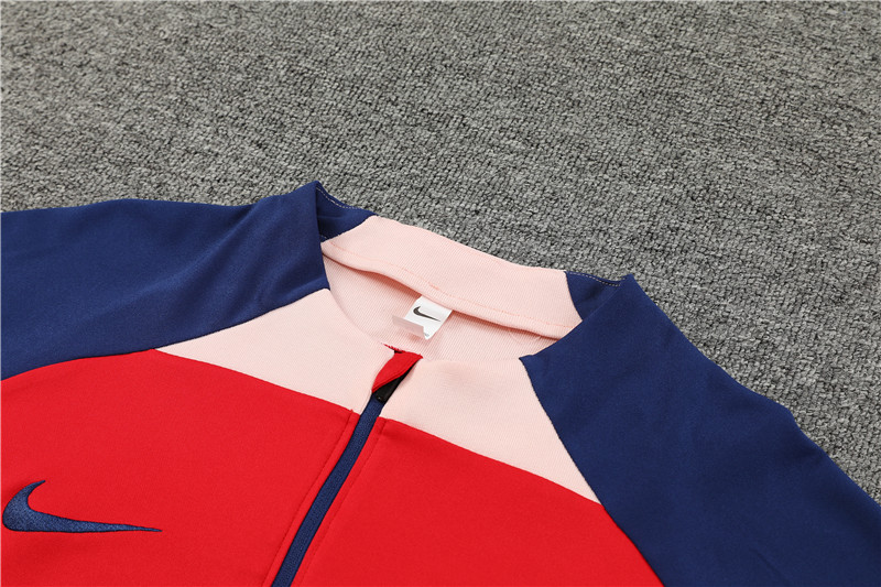 Atletico Madrid 23-24 Kids Long Sleeve Training Set Red - Unitedfutballjersey