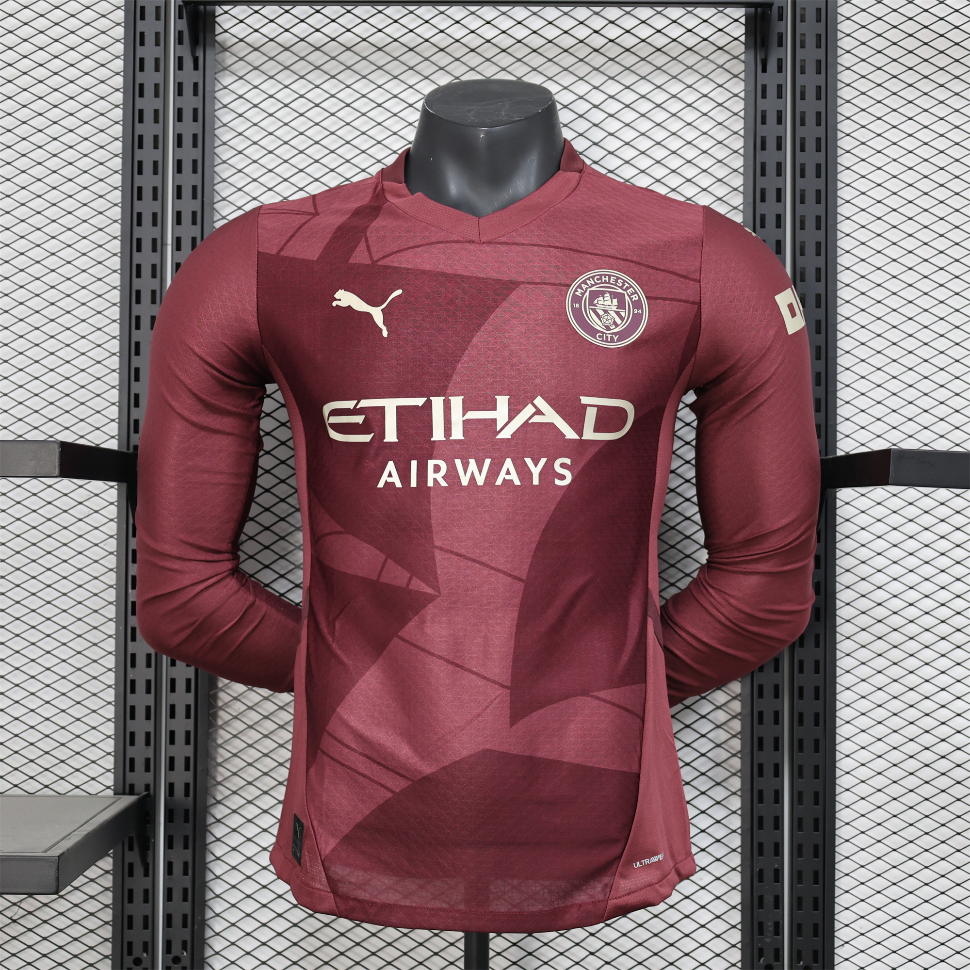 Manchester City 24-25 Third Long Sleeves Jersey - Player Version - Unitedfutballjersey