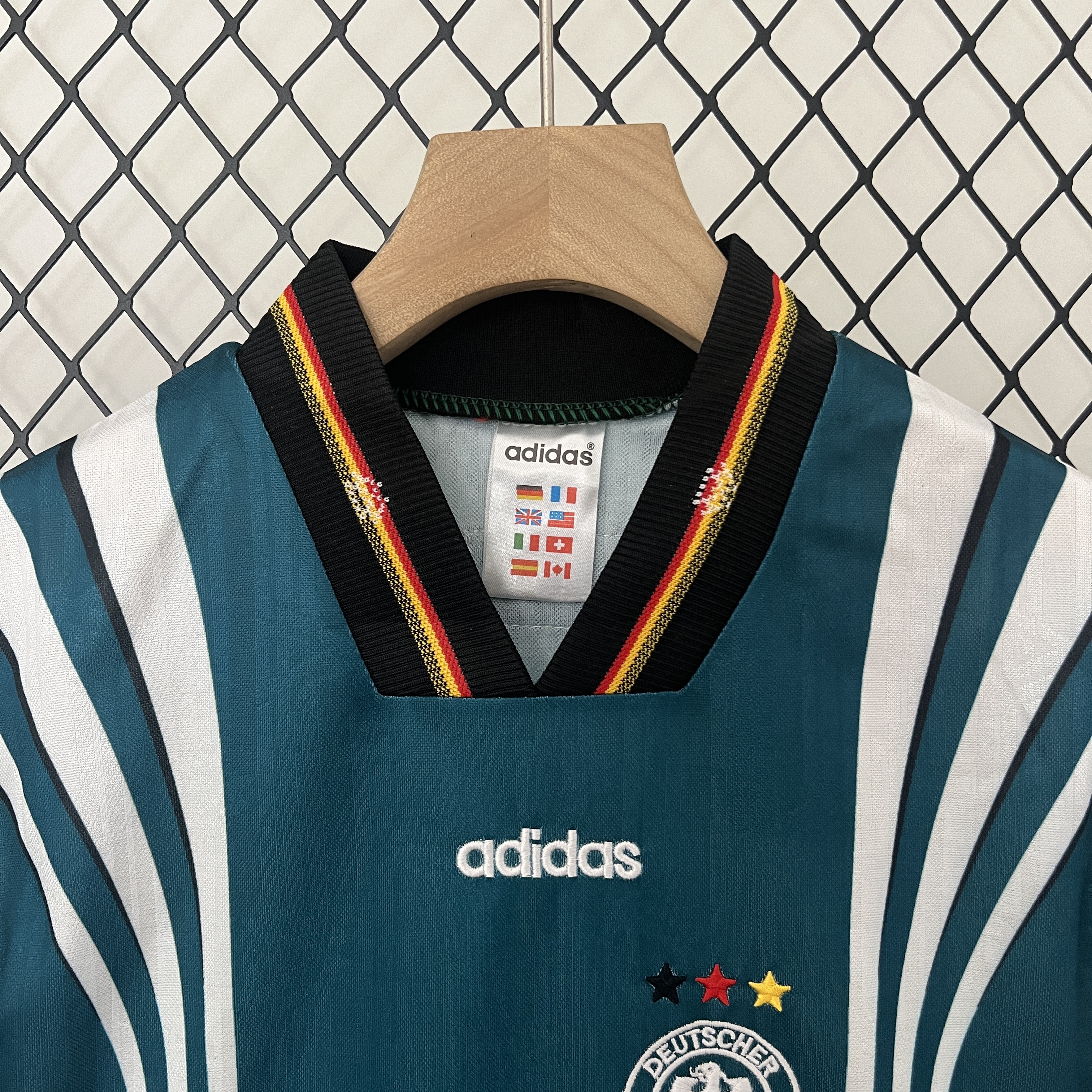 Retro Germany 1996 Away Stadium Kids Kit - Unitedfutballjersey