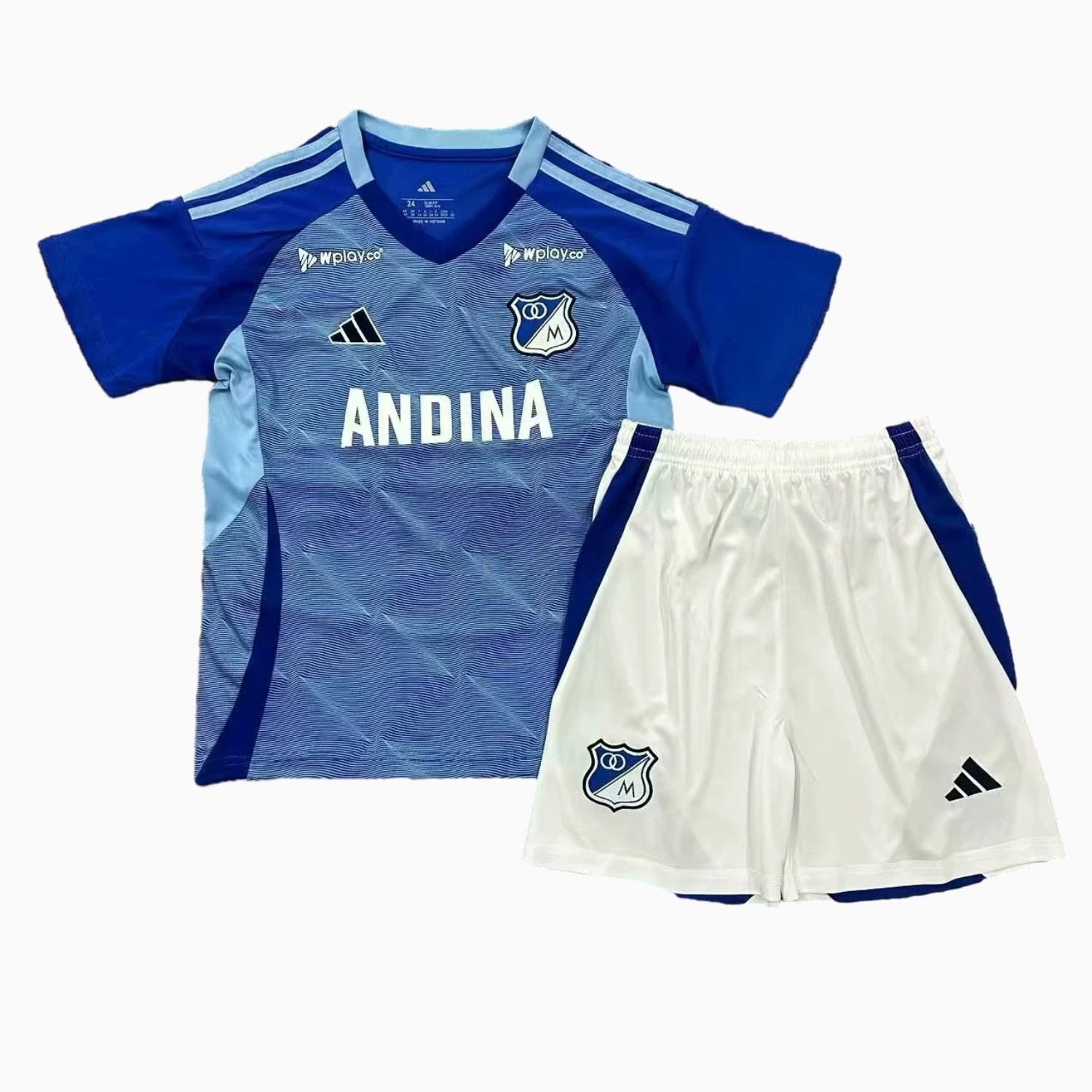 Millonarios 25-26 Home Kids Kit - Unitedfutballjersey