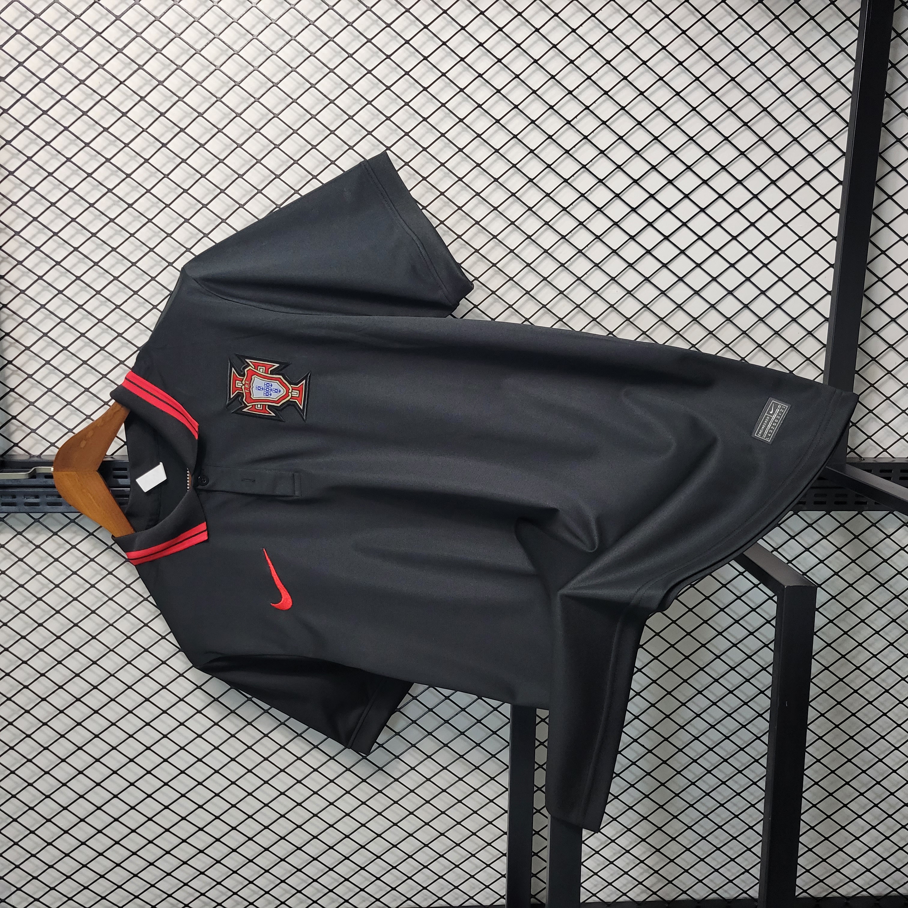 Portugal 23-24 Black Polo Shirt - Unitedfutballjersey