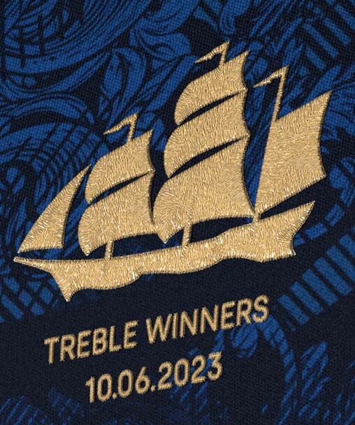 Manchester City 2023 Treble Winners Commemorative Jersey - Player Version - Unitedfutballjersey