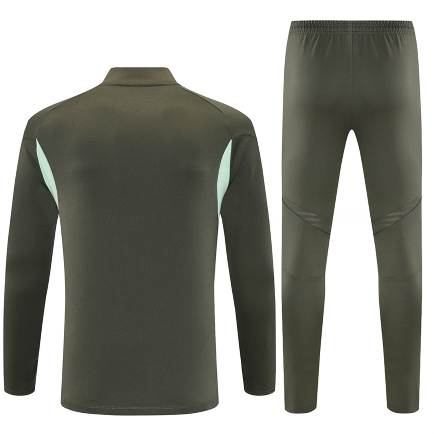 Real Madrid 25-26 Long Sleeve Training Set - Army Green Top & Pants - Unitedfutballjersey