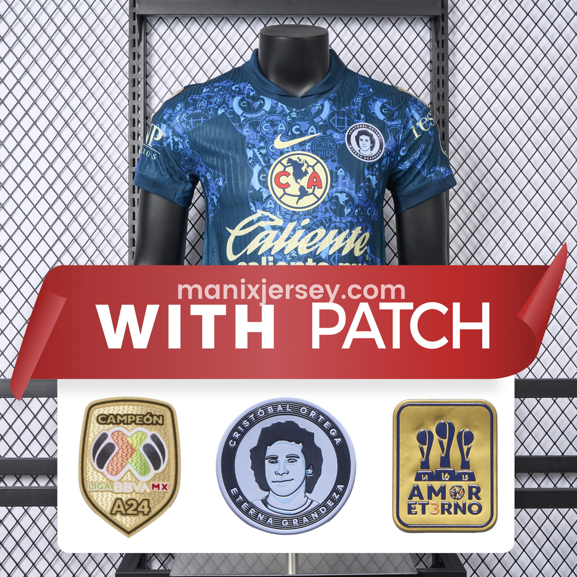 【New Patches】Club América 24-25 Away Jersey - Player Version - Unitedfutballjersey