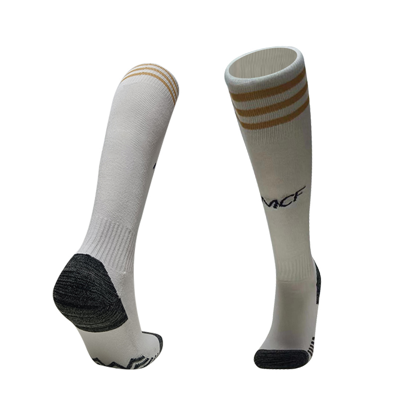 Real Madrid 23-24 Home Socks - White - Unitedfutballjersey