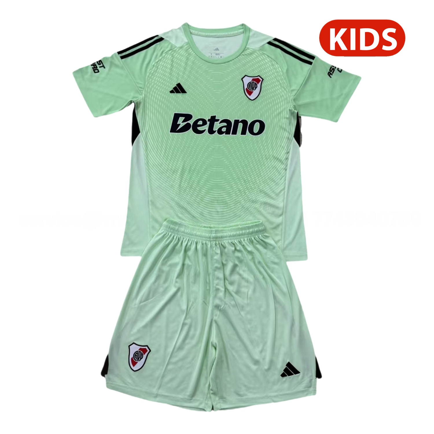 River Plate 25-26 Green Goalkeeper Kids Kit - Unitedfutballjersey