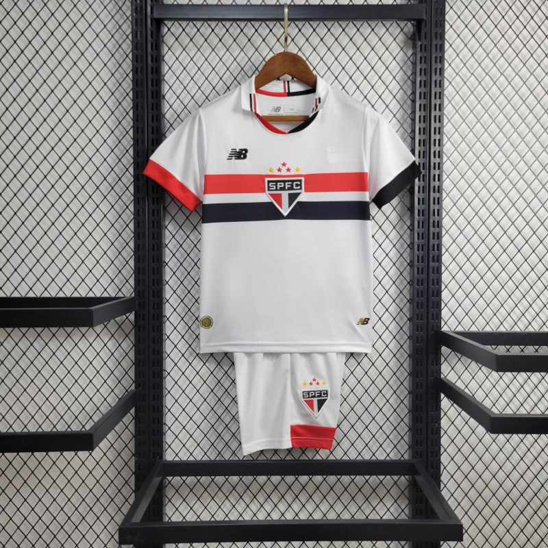 Sao Paulo 2024 Home Stadium Kids Kit - Unitedfutballjersey
