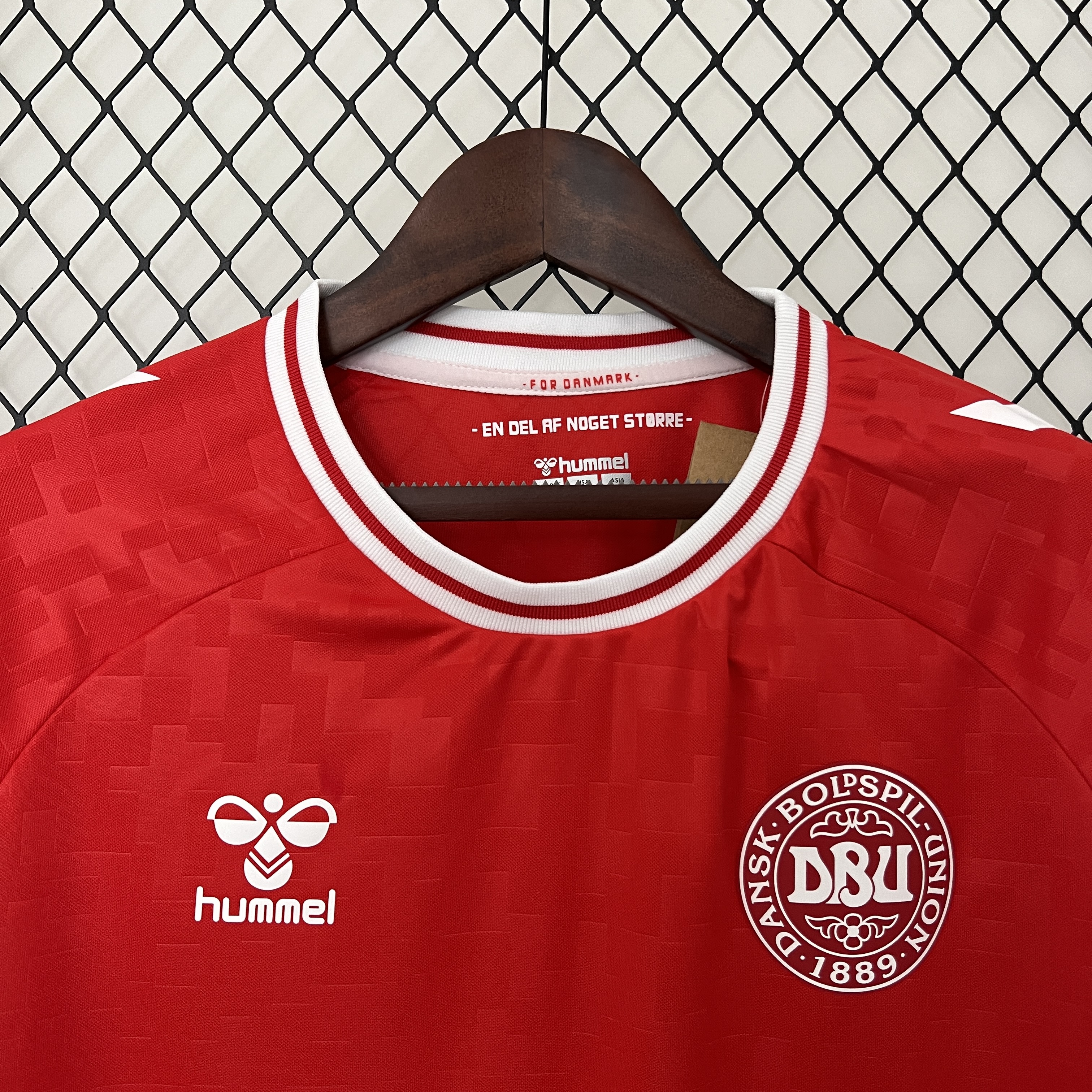 Denmark 2024 Home Stadium Jersey - Fans Version - Unitedfutballjersey