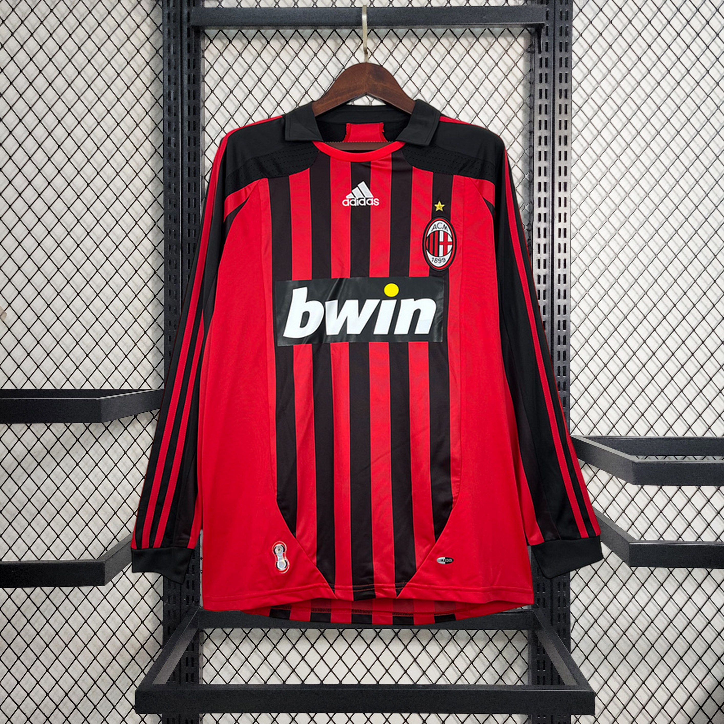 Retro AC Milan 2007-08 Home Long Sleeve Jersey - Unitedfutballjersey