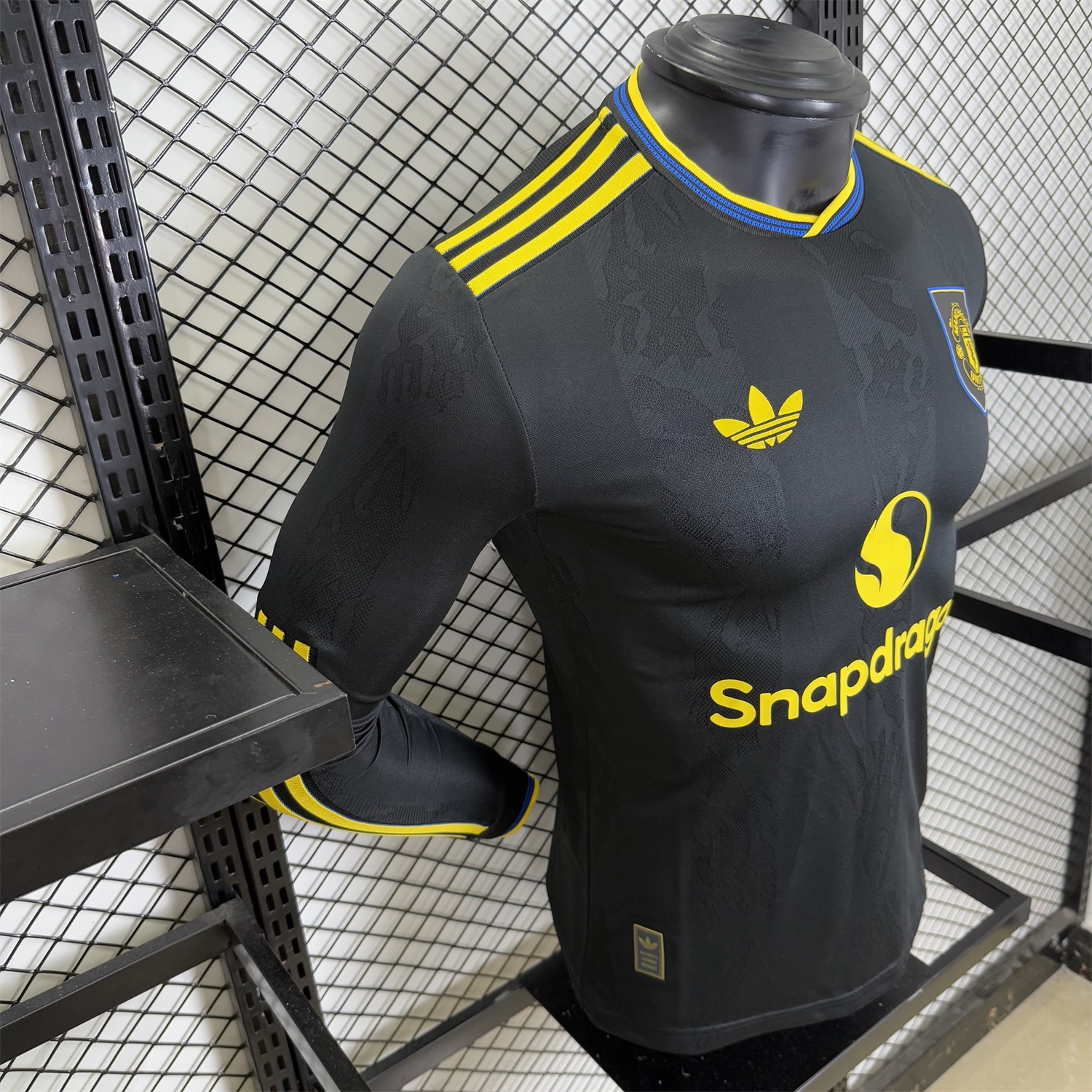 Manchester United 25-26 Third Black Long Sleeves Jersey - Player Version - Unitedfutballjersey