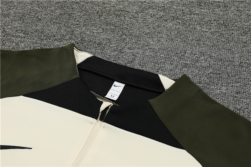 B.A.R.S.A 23-24 Long Sleeve Training Set -Beige White - Unitedfutballjersey