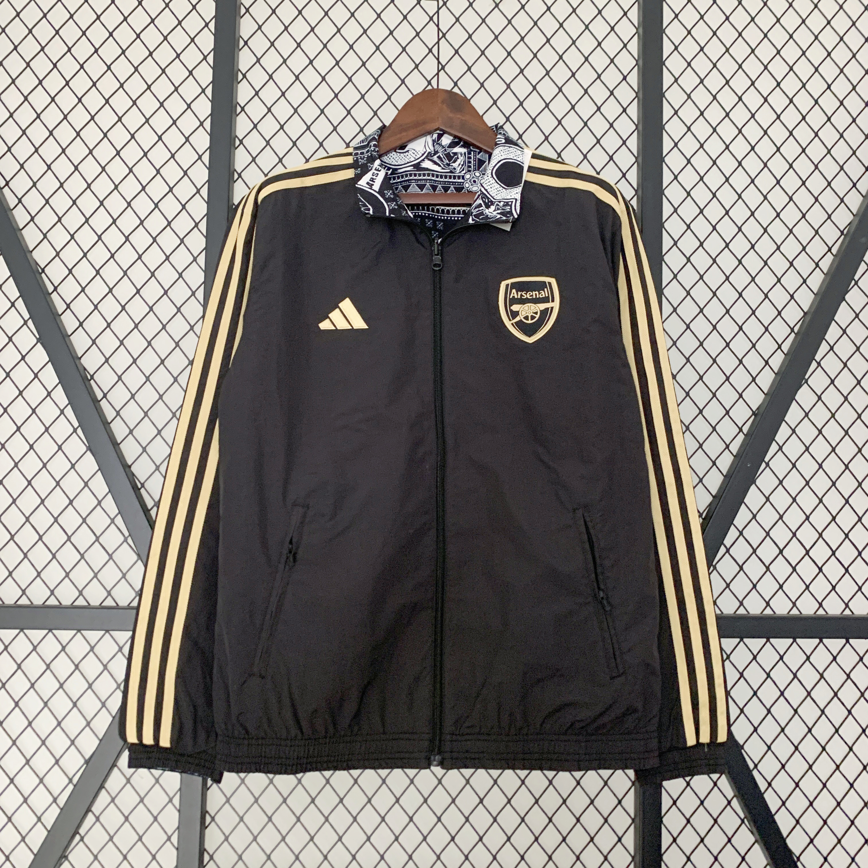Arsenal x I-a-n.W-r-i-g-h-t Limited Edition 23-24 Player Reversible Windbreaker - Unitedfutballjersey