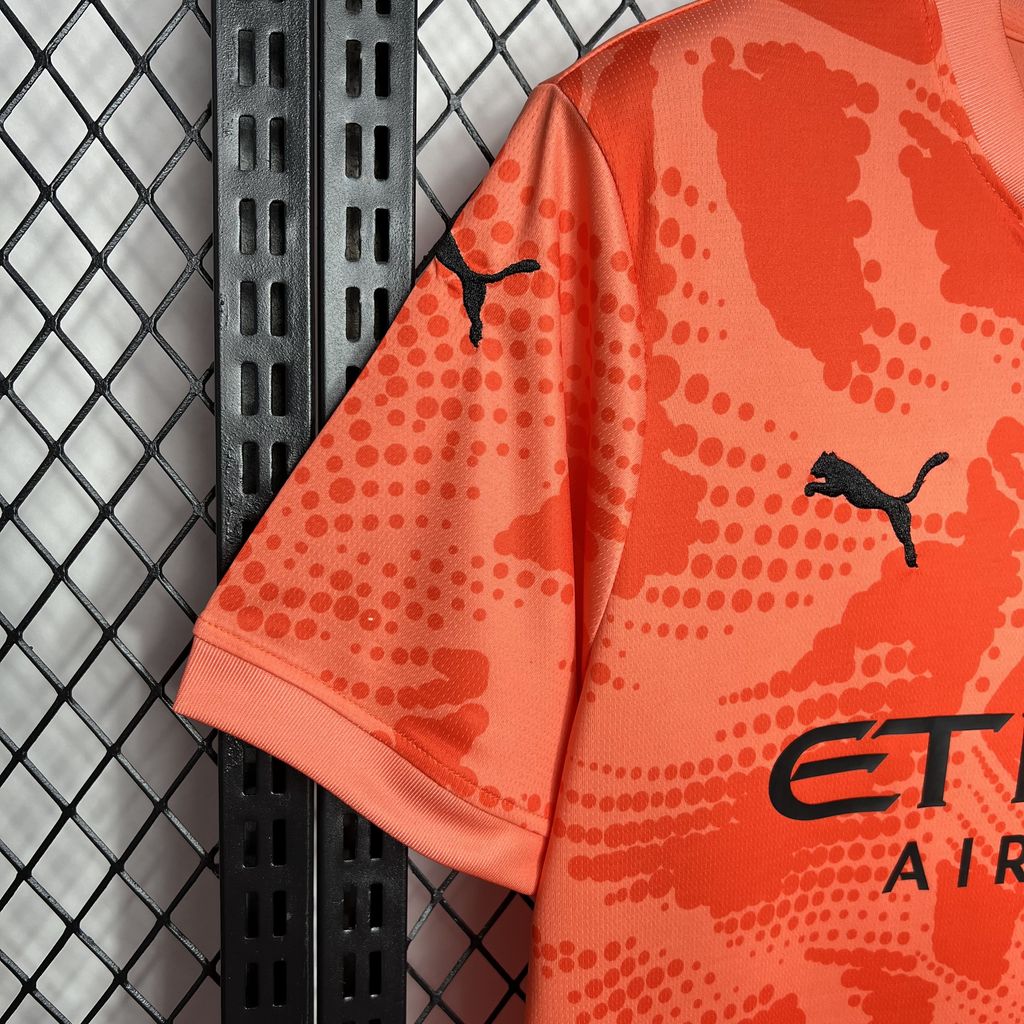 Manchester City 24-25 Orange Goalkeeper Jersey - Fans Version - Unitedfutballjersey
