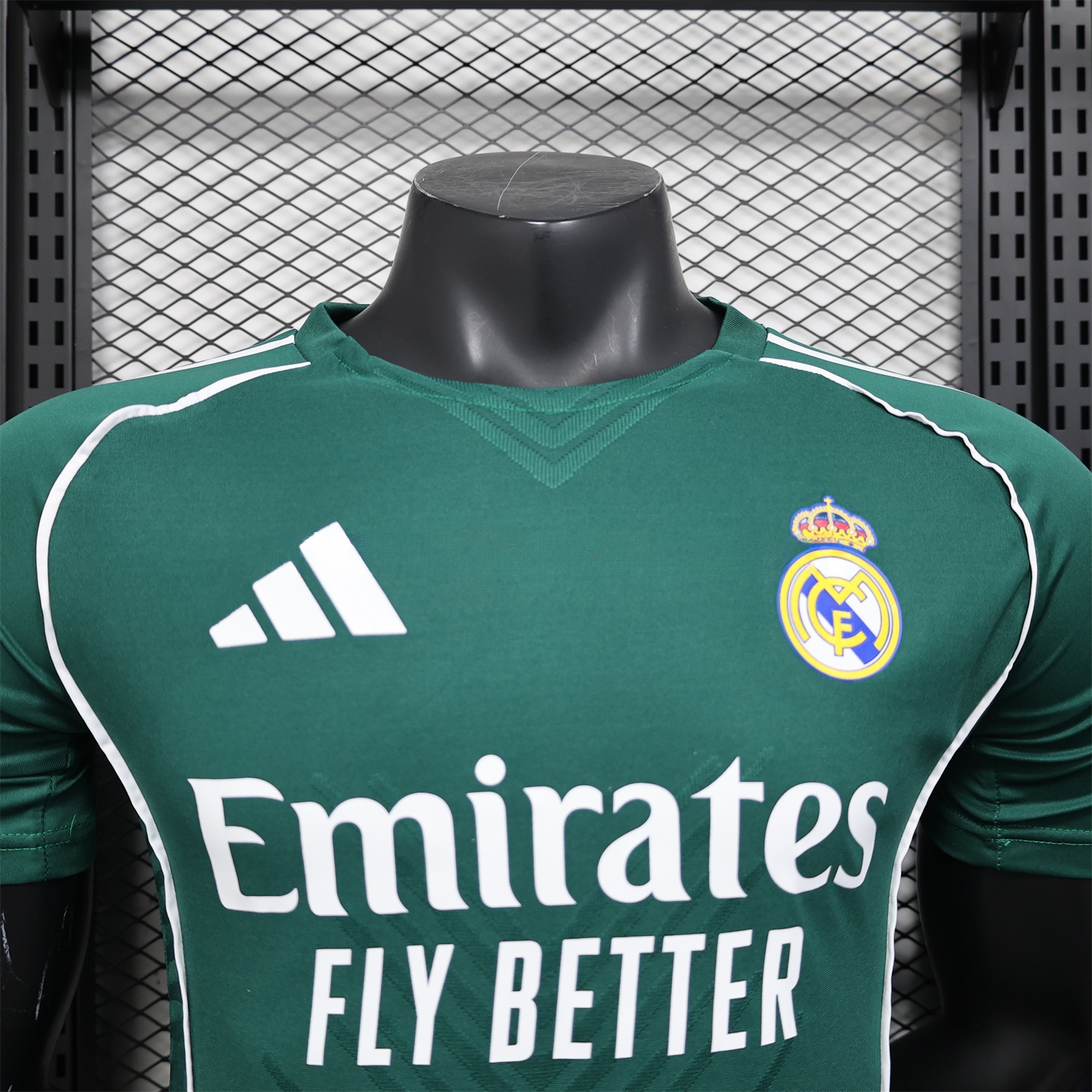 Real Madrid 25-26 Green Teamgeist Collar Special Edition Jersey - Player Version - Unitedfutballjersey