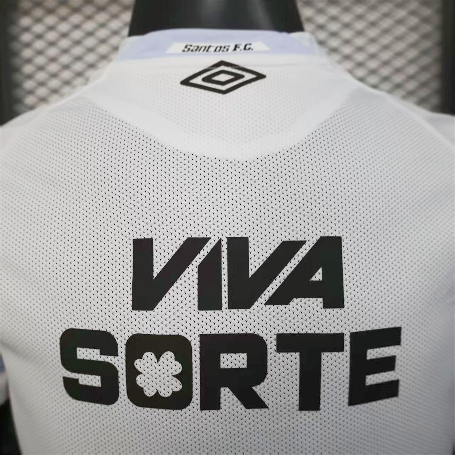 Santos 2025-26 Home White Jersey With Sponsors - Player Version - Unitedfutballjersey