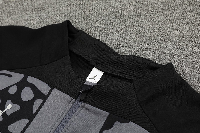 Paris Saint-Germain PSG 23-24 Long Sleeve Training Set -Gray Black - Unitedfutballjersey