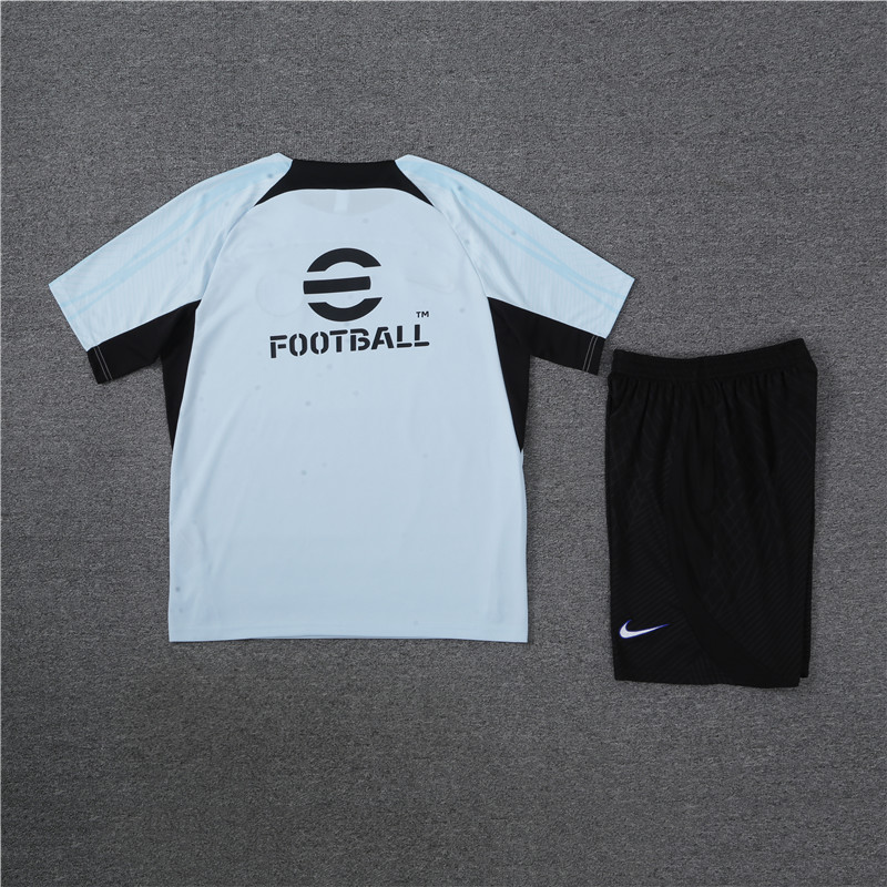 Inter Milan 23-24 Short Sleeve Training Set -Light Grey - Unitedfutballjersey