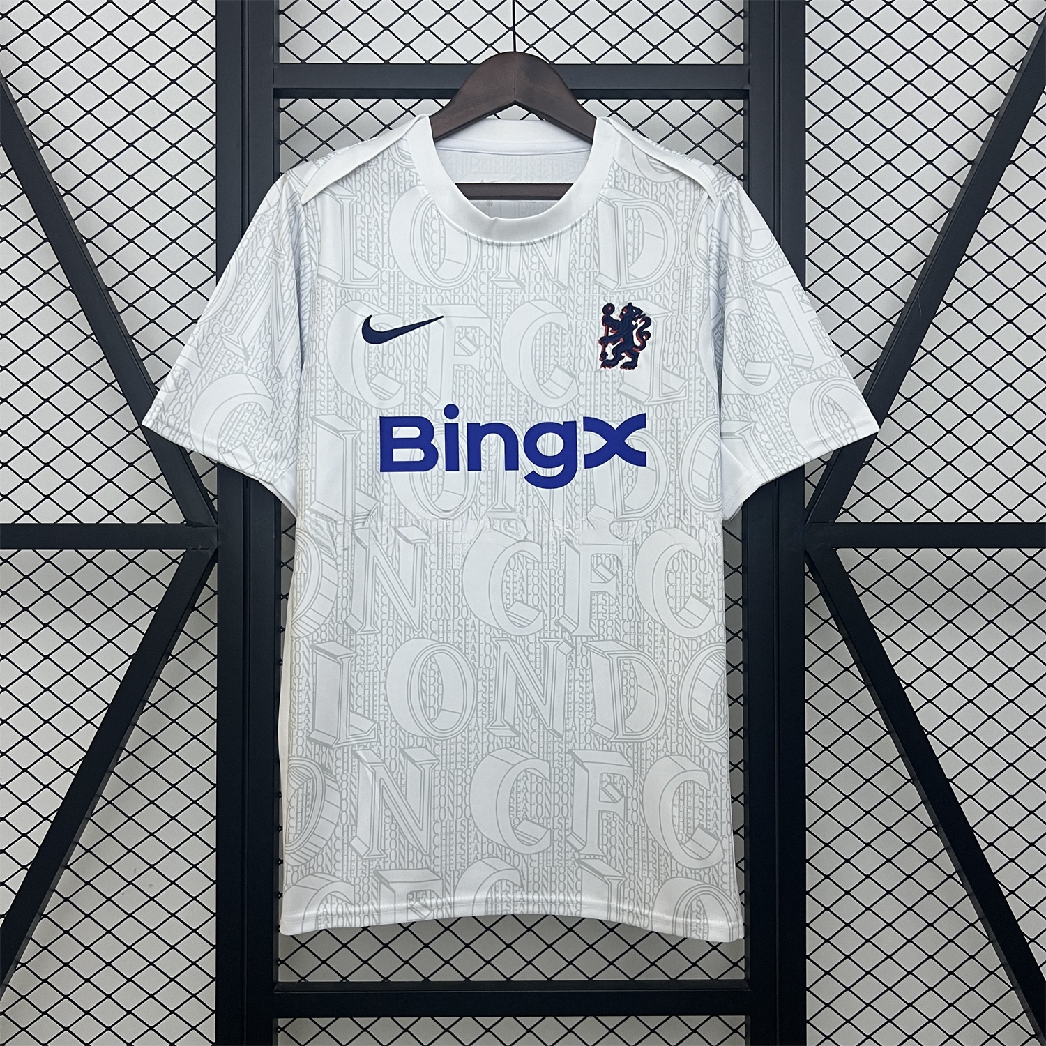 C.H.E.L.S.E.A 25-26 White Pre-Match Training Jersey - Fans Version - Unitedfutballjersey